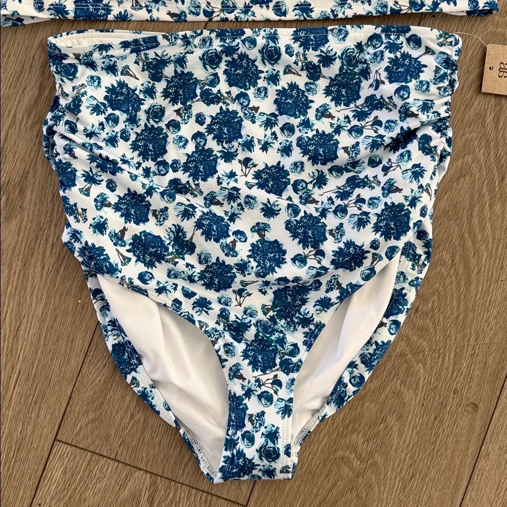 Albion Fit women’s Santorini Tankini and high waisted ruched bottoms NWT large - Picture 2 of 8